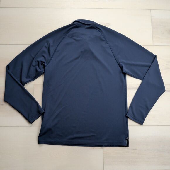 Rhone Polo Mens S Delta Pique Golf Navy Blue Commute Long Sleeve Performance - Picture 6 of 11